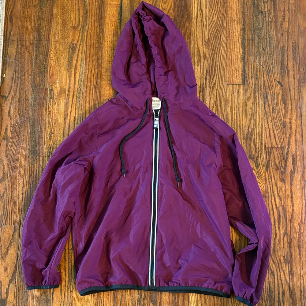 🎉PINK Victoria's Secret Plum Zip Hoodie Jacket